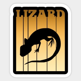 Retro Lizard Sticker